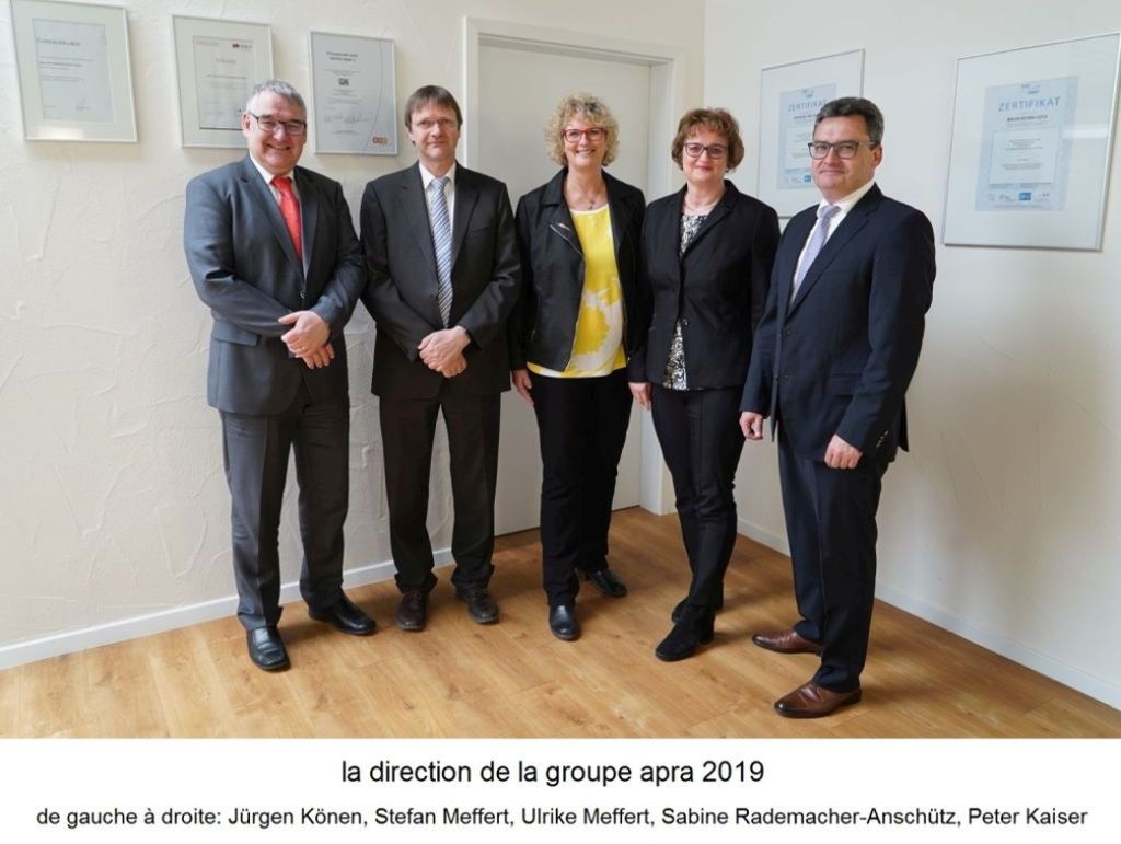 Geschäftsführung der apra-gruppe 2019